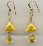 Triangle & Round Earings